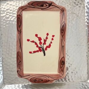 Vietri Italy condiment/cheese plate